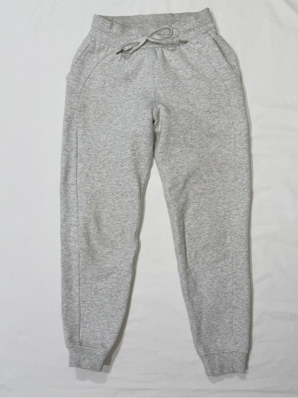 Lululemon Scuba High Rise Jogger Pants Cotton Fleece Heather Gray Size 4